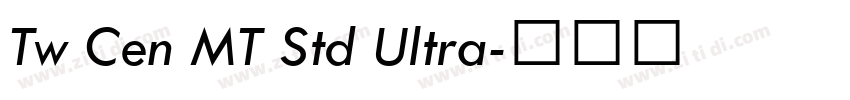 Tw Cen MT Std Ultra字体转换